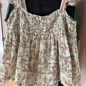 Nala Print Babydoll Tank Free People